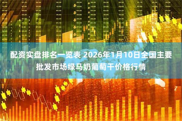 配资实盘排名一览表 2026年1月10日全国主要批发市场绿马奶葡萄干价格行情